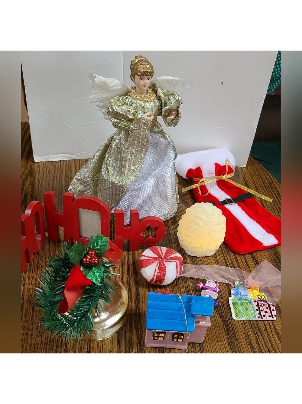 Christmas Angel Tree Topper & Décor Set